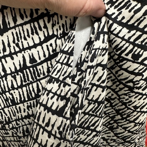 Marimekko AADI Dress Size EU 34 US Small Black Cream Print Cotton Blend - Picture 7 of 8